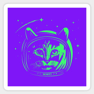 Cat Astronaut Space Sticker